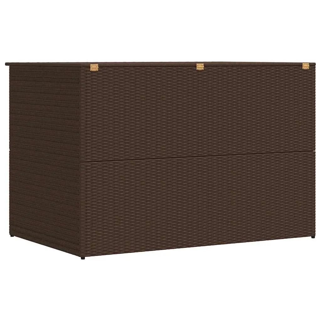 Outdoor Storage Box Garden Use Brown 150 x 100 x 100 cm