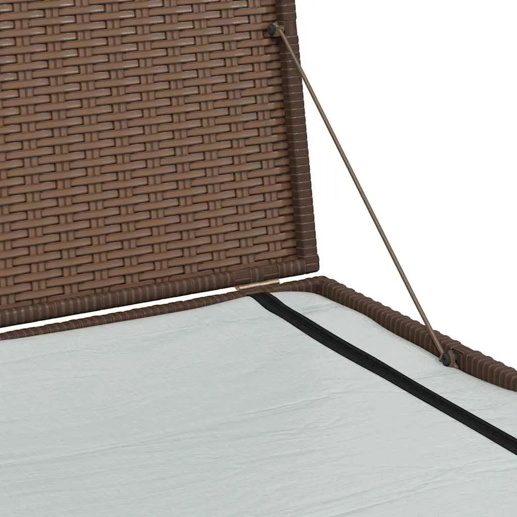 Outdoor Storage Box Garden Use Brown 150 x 100 x 100 cm