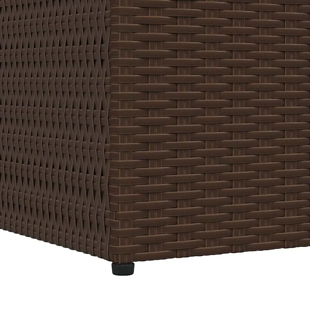 Outdoor Storage Box Garden Use Brown 150 x 100 x 100 cm