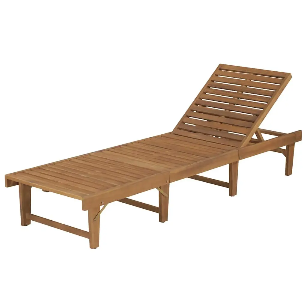 Wooden Folding Sun Lounger