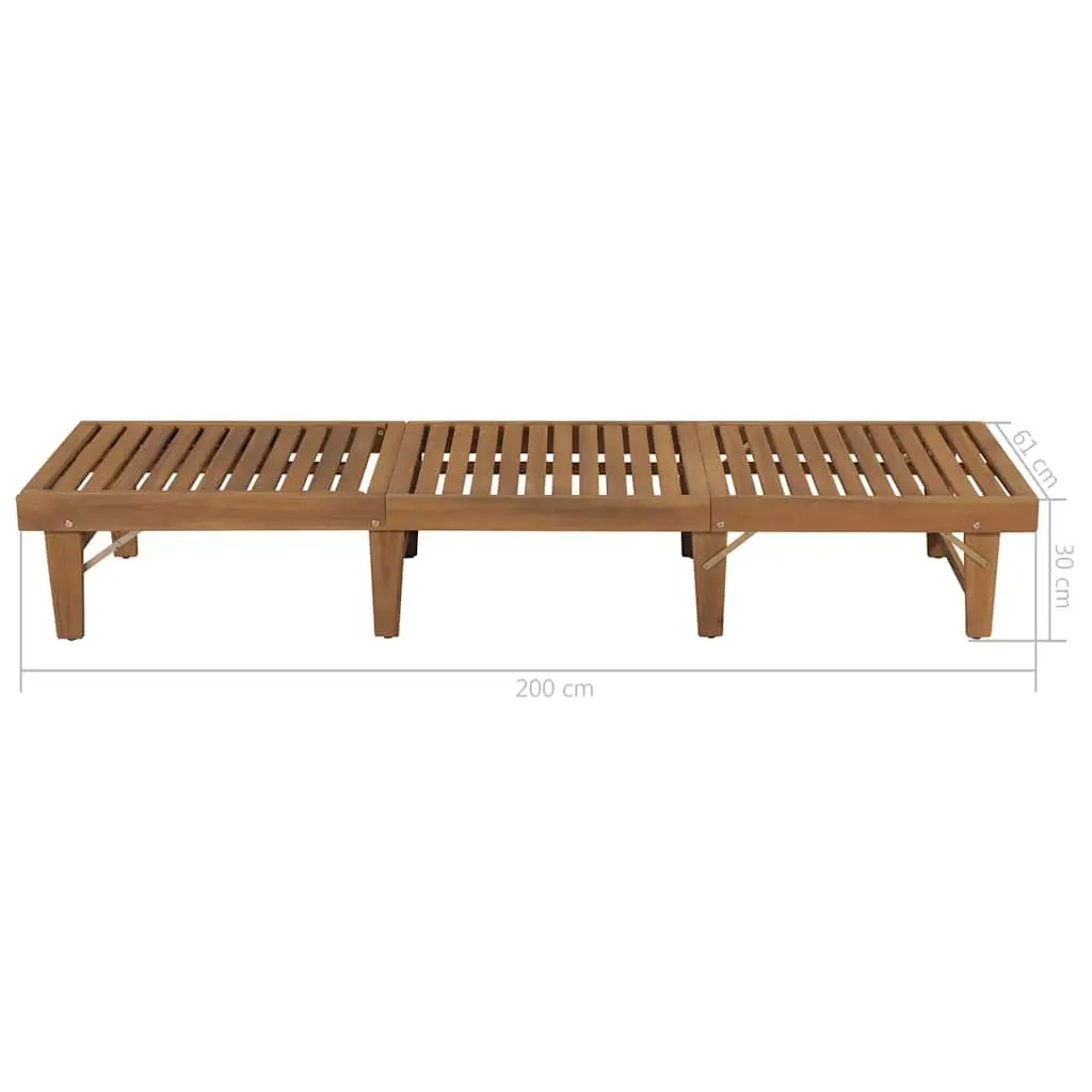 Wooden Folding Sun Lounger
