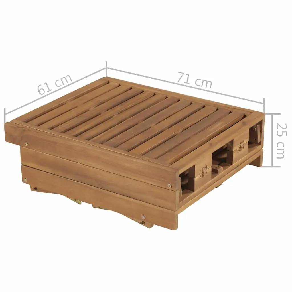Wooden Folding Sun Lounger
