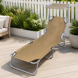 Specifications for Sun Lounger Folding Chair with Canopy