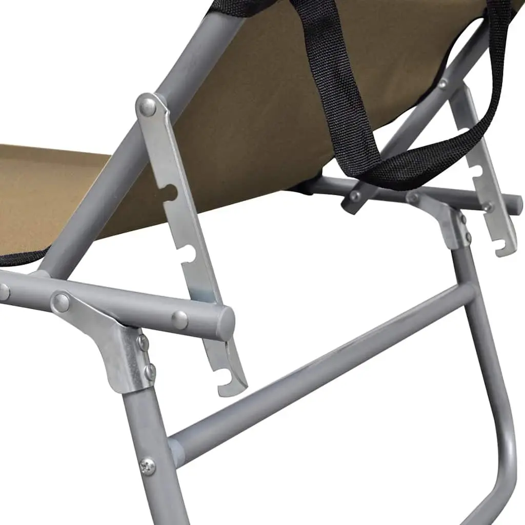 Sun Lounger Folding Chair with Canopy