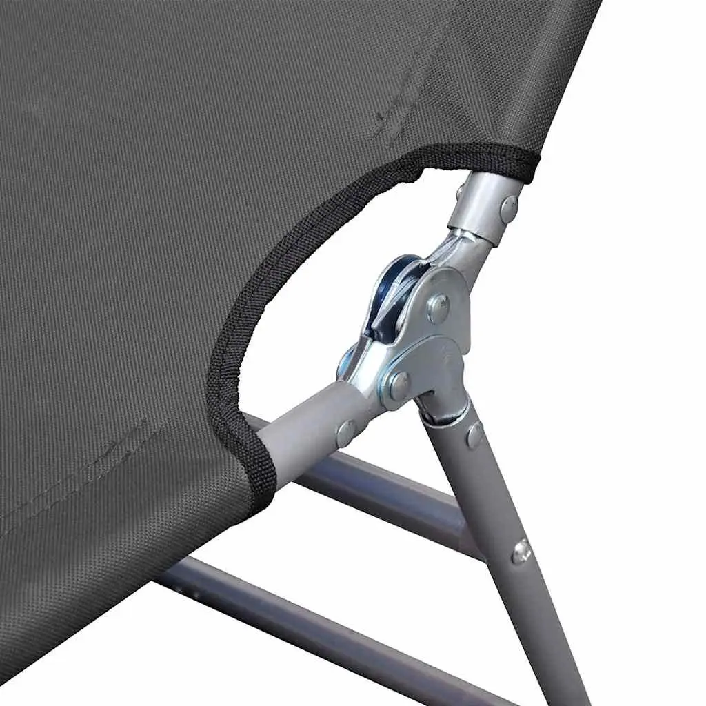 Foldable Sun Lounger with Adjustable Backrest