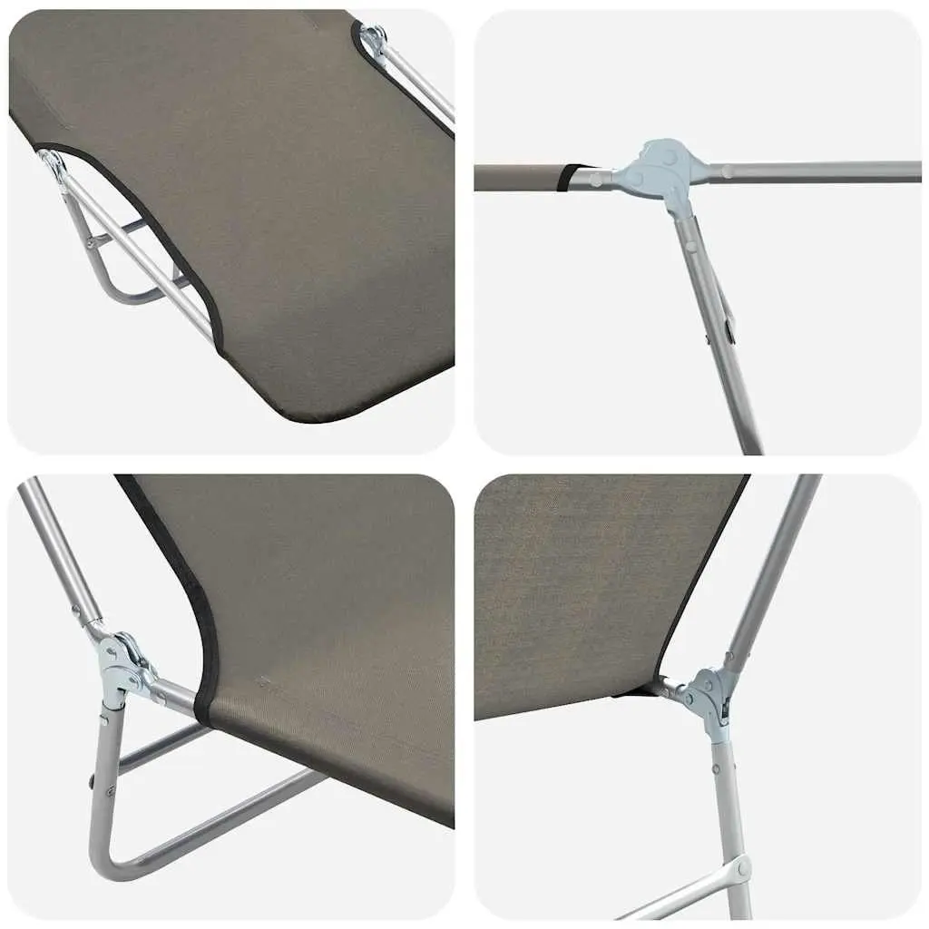 2pc Folding Sun Lounger Set