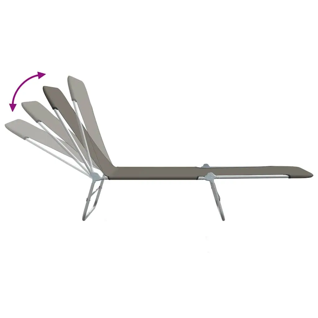 2pc Folding Sun Lounger Set