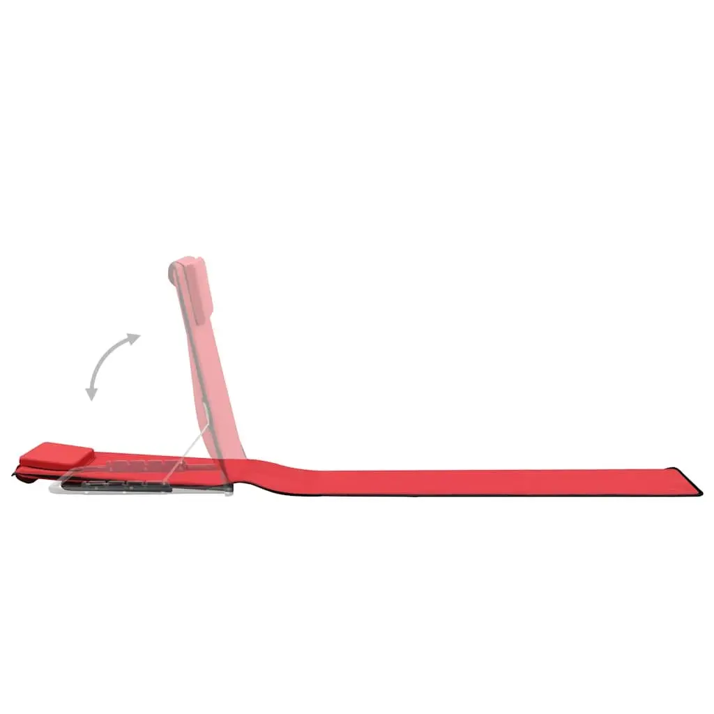 Folding Beach Chair Set 2 Piece Outdoor Use Adjustable Backrest Portable Steel Frame Fabric Lounger