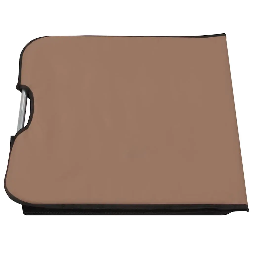Folding Beach Mats for Outdoor Use 2 Piece Steel Frame Fabric Backrest Sun Lounger Chair Set