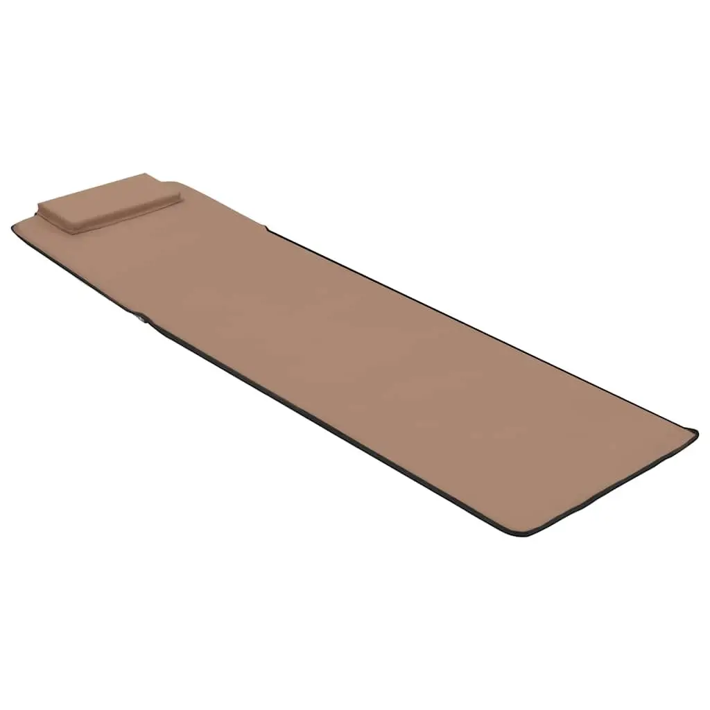 Folding Beach Mats for Outdoor Use 2 Piece Steel Frame Fabric Backrest Sun Lounger Chair Set