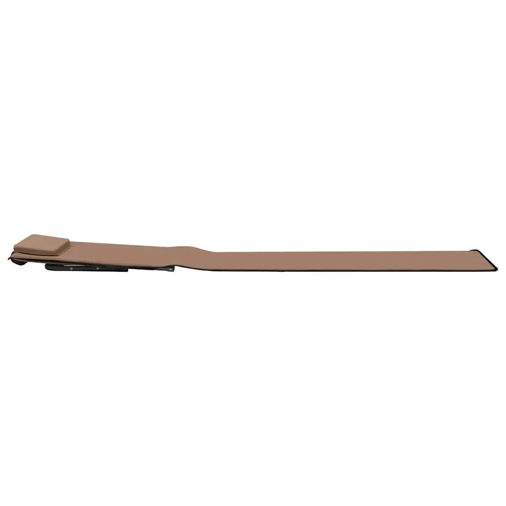 Folding Beach Mats for Outdoor Use 2 Piece Steel Frame Fabric Backrest Sun Lounger Chair Set