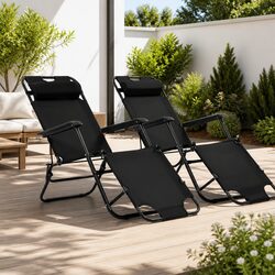Specifications for Folding Sun Loungers - Set of 2