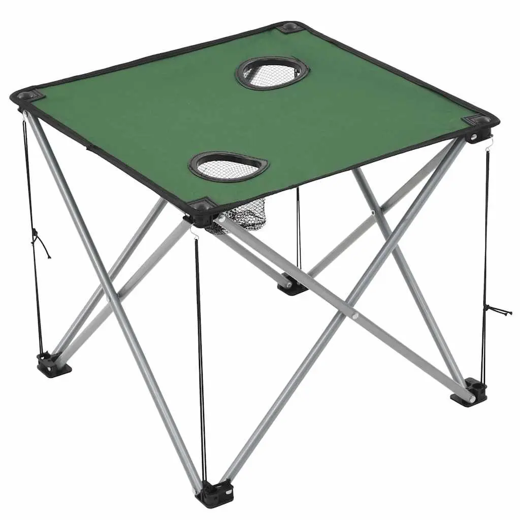 Camping Table and Chair Set 3 Pieces Outdoor Furniture Garden Patio