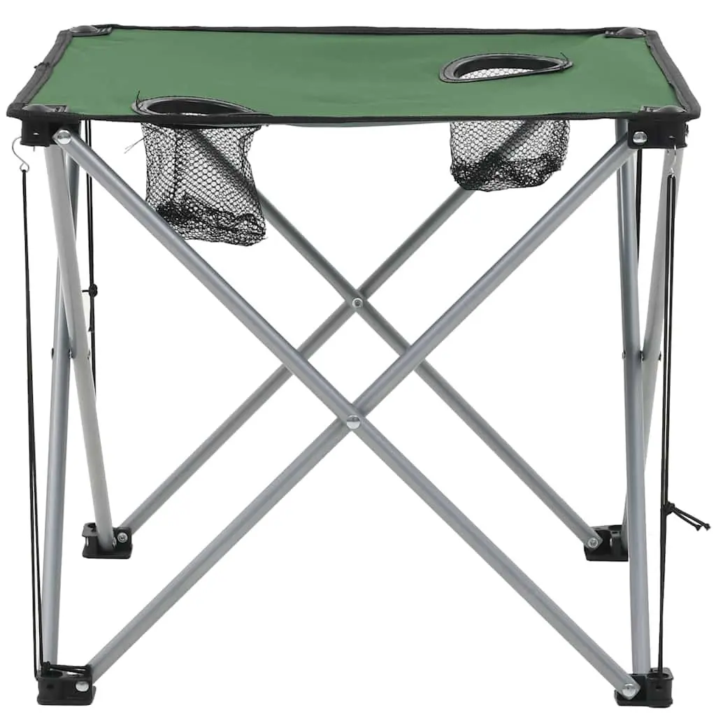 Camping Table and Chair Set 3 Pieces Outdoor Furniture Garden Patio