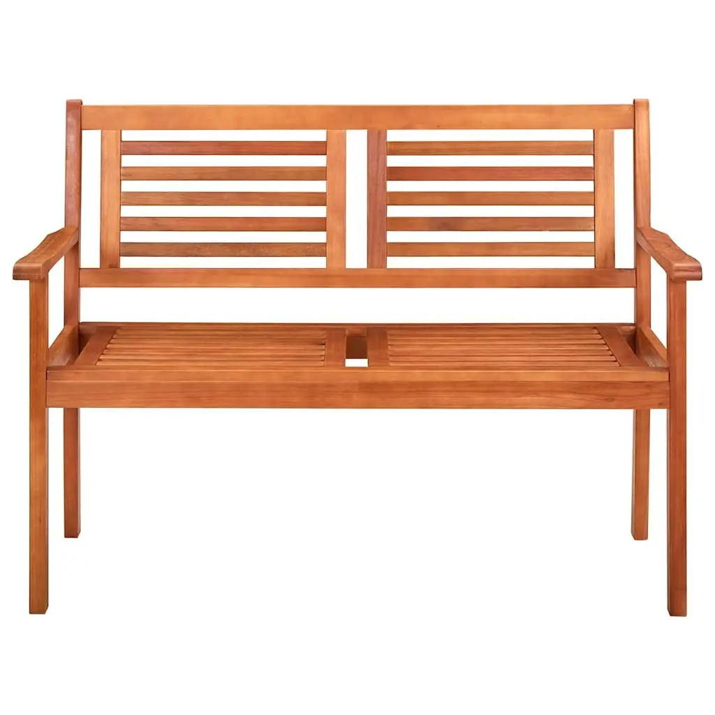 Wooden Garden Bench for Outdoor Use 120cm 2-Seater with Backrest