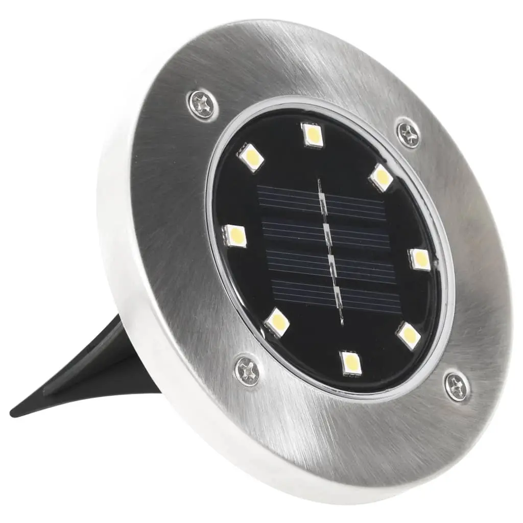 8 Pack Solar Ground Lights with LED Beads