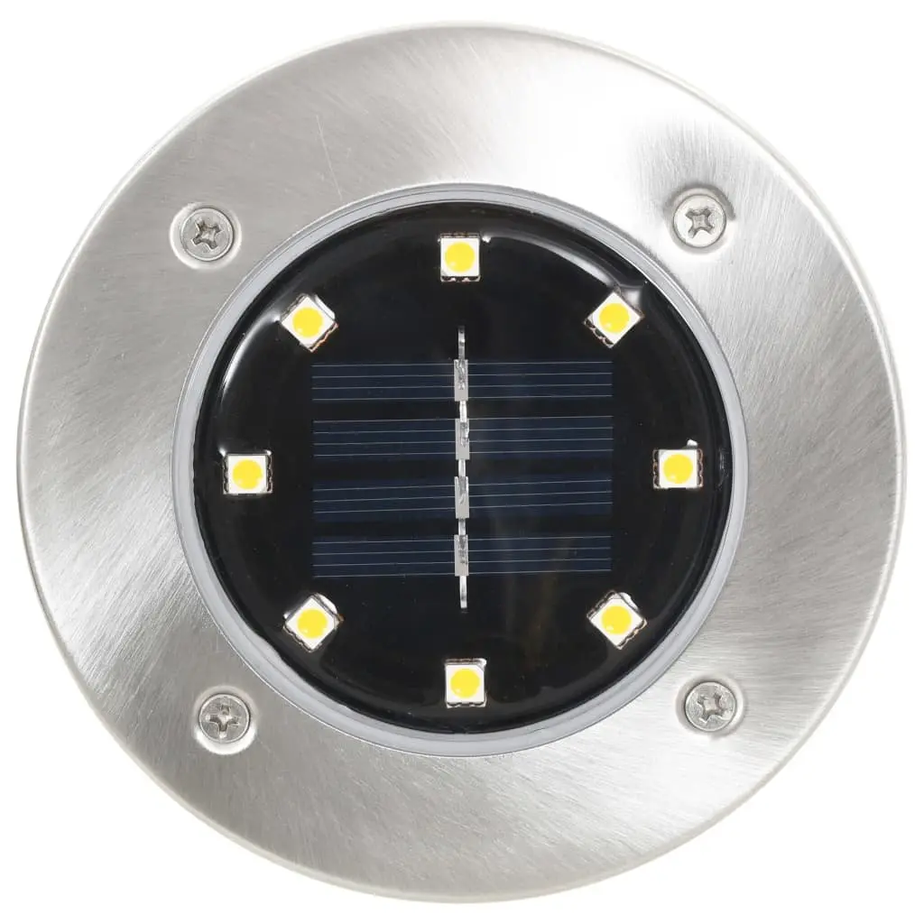 8 Pack Solar Ground Lights with LED Beads