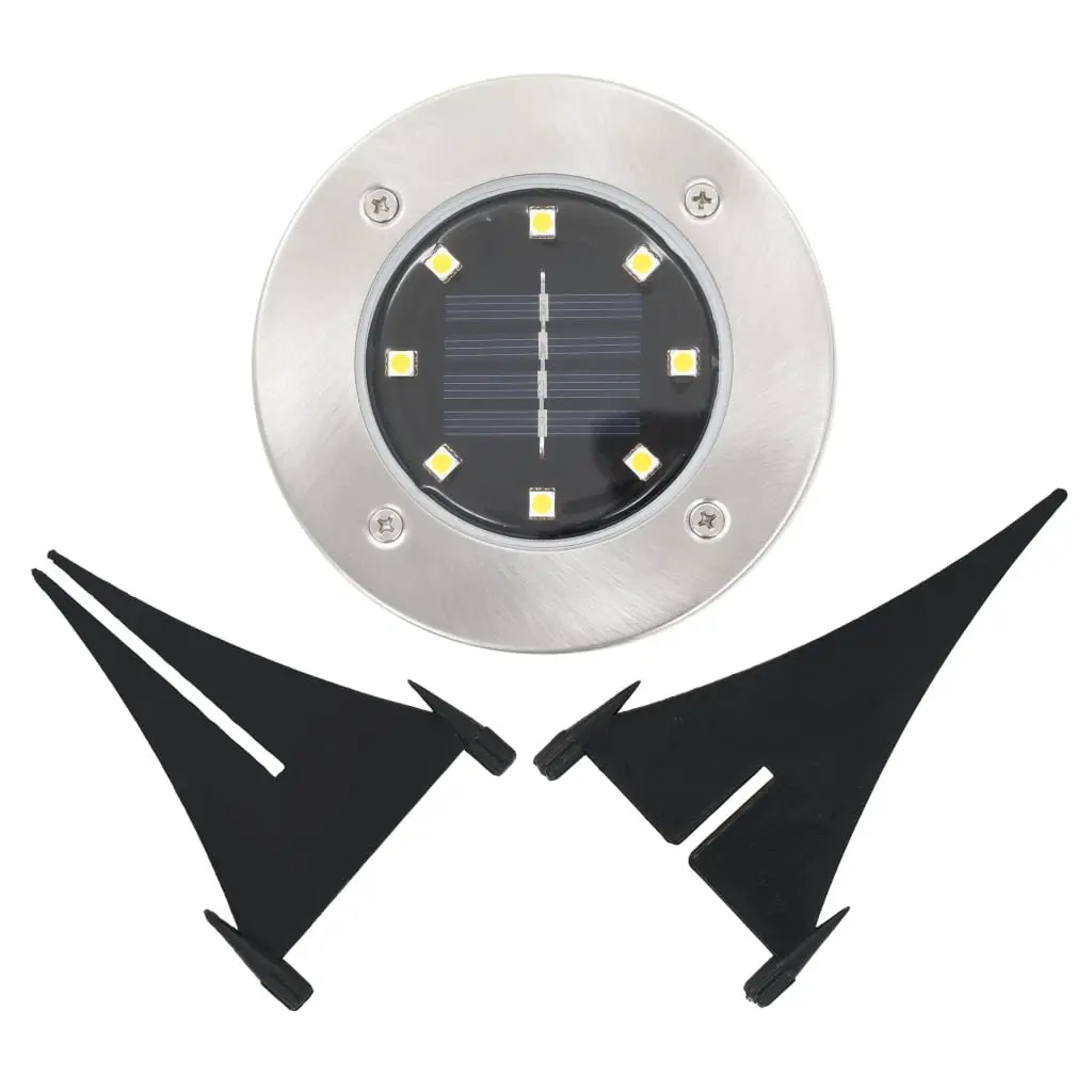 8 Pack Solar Ground Lights with LED Beads