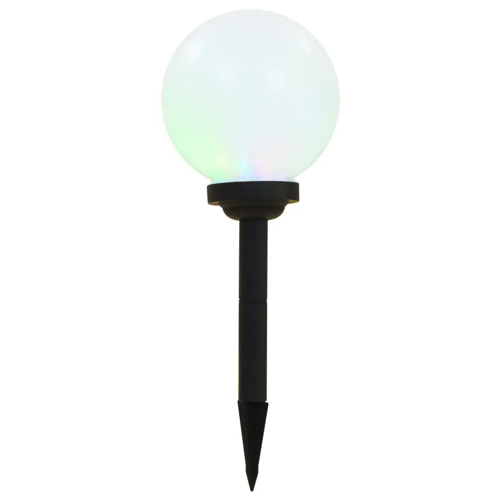 Outdoor Solar Lamps 3 pcs LED Spherical 20cm RGB Colour Change Garden Lighting