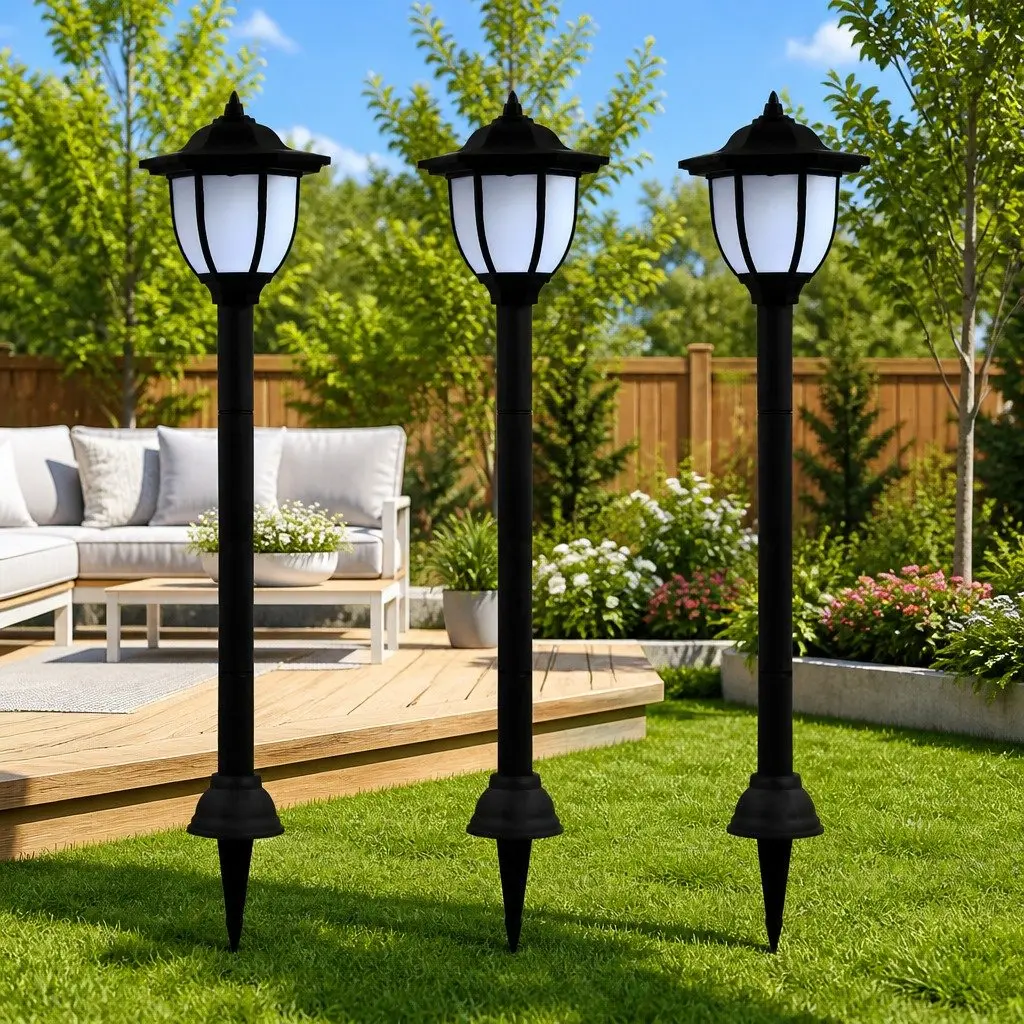 3 Pack Solar LED Outdoor Lamps