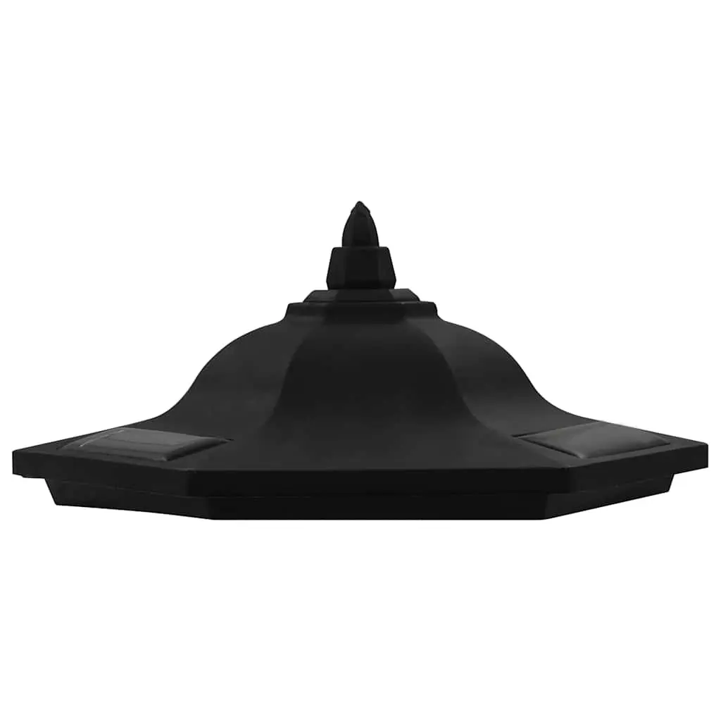 Outdoor Solar LED Lamps Garden Patio Pathway Black 3 Pack