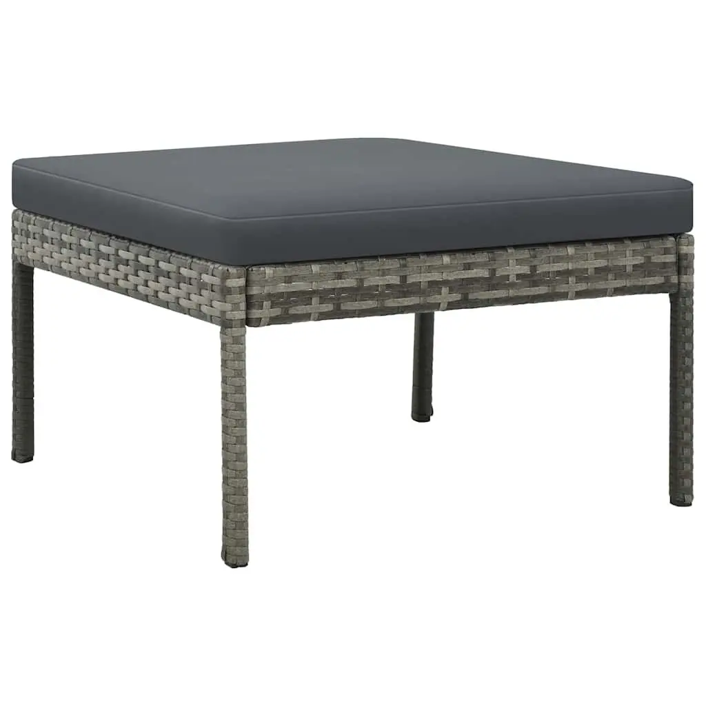 3 Piece Grey Garden Lounge Set