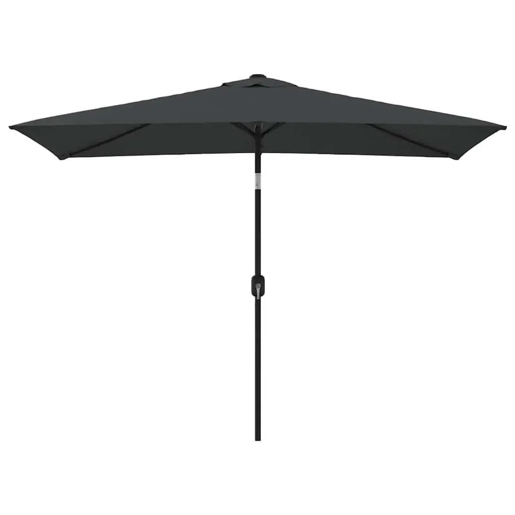 Outdoor Umbrella Shade Garden Parasol 300x200cm Tilt Anthracite