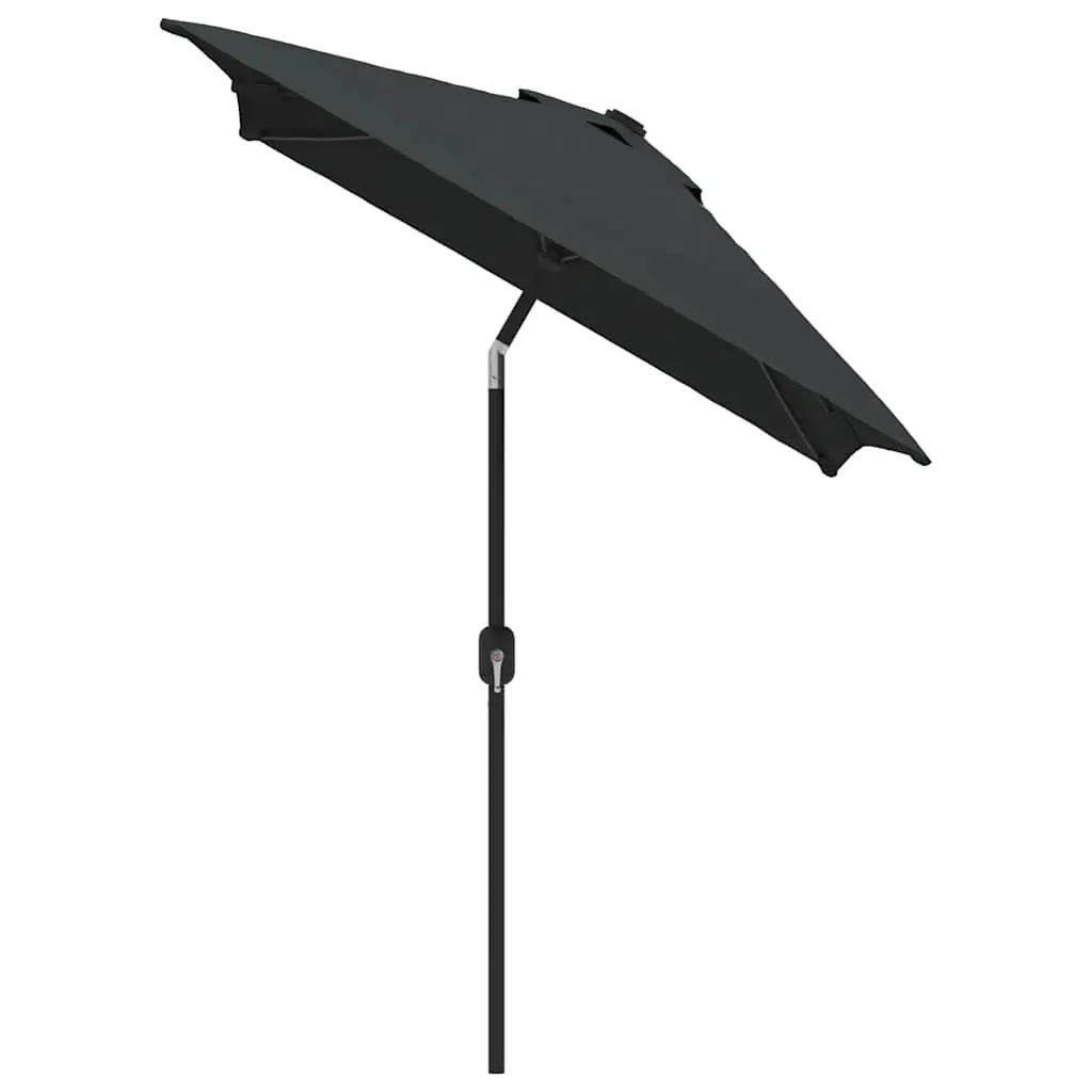 Outdoor Umbrella Shade Garden Parasol 300x200cm Tilt Anthracite
