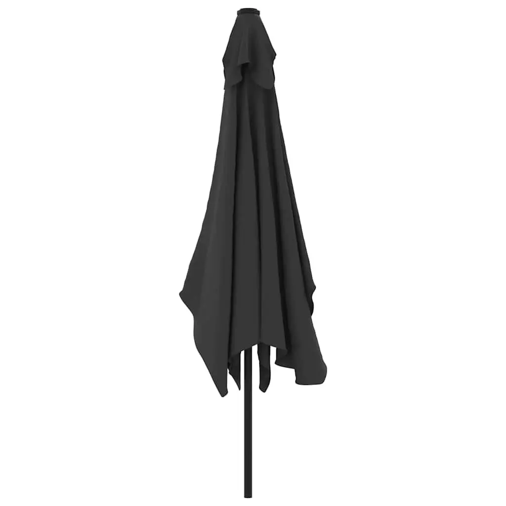 Outdoor Umbrella Shade Garden Parasol 300x200cm Tilt Anthracite