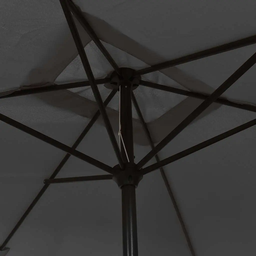 Outdoor Umbrella Shade Garden Parasol 300x200cm Tilt Anthracite