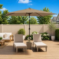 Garden Parasol Dimensions 300x200cm with Steel Frame