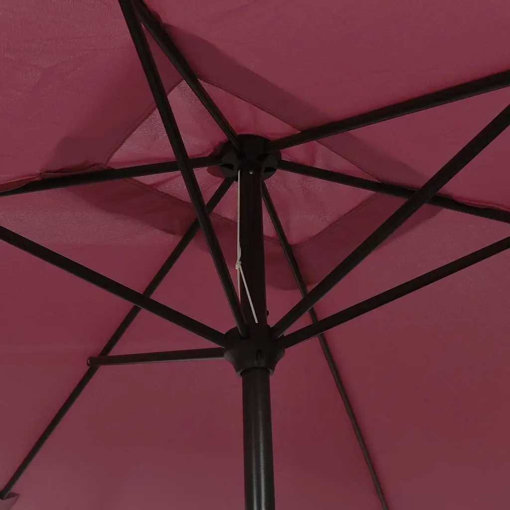 Garden Parasol Outdoor Umbrella 300x200cm Red