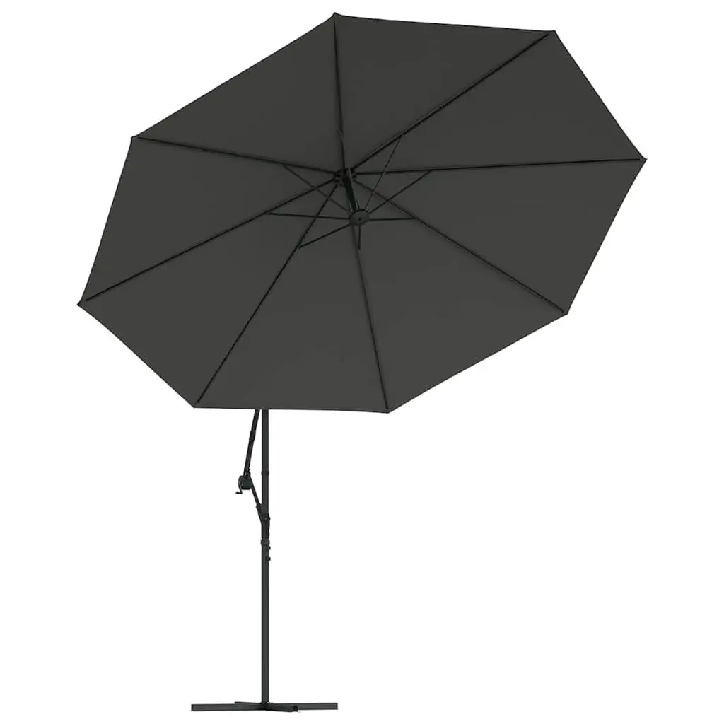 Cantilever Garden Parasol 350 cm Outdoor Hanging Umbrella Sunshade Anthracite