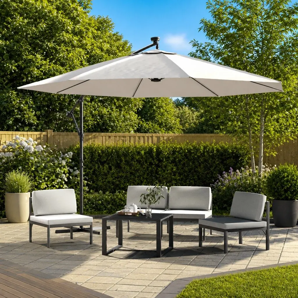 Cantilever Garden Parasol for Outdoor Use 350cm