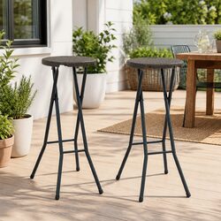 Set of 2 Folding Bar Chairs - Specs and Features