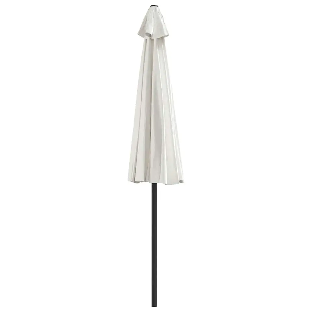 Half Round Garden Parasol Outdoor Sunshade 270x144cm Beige