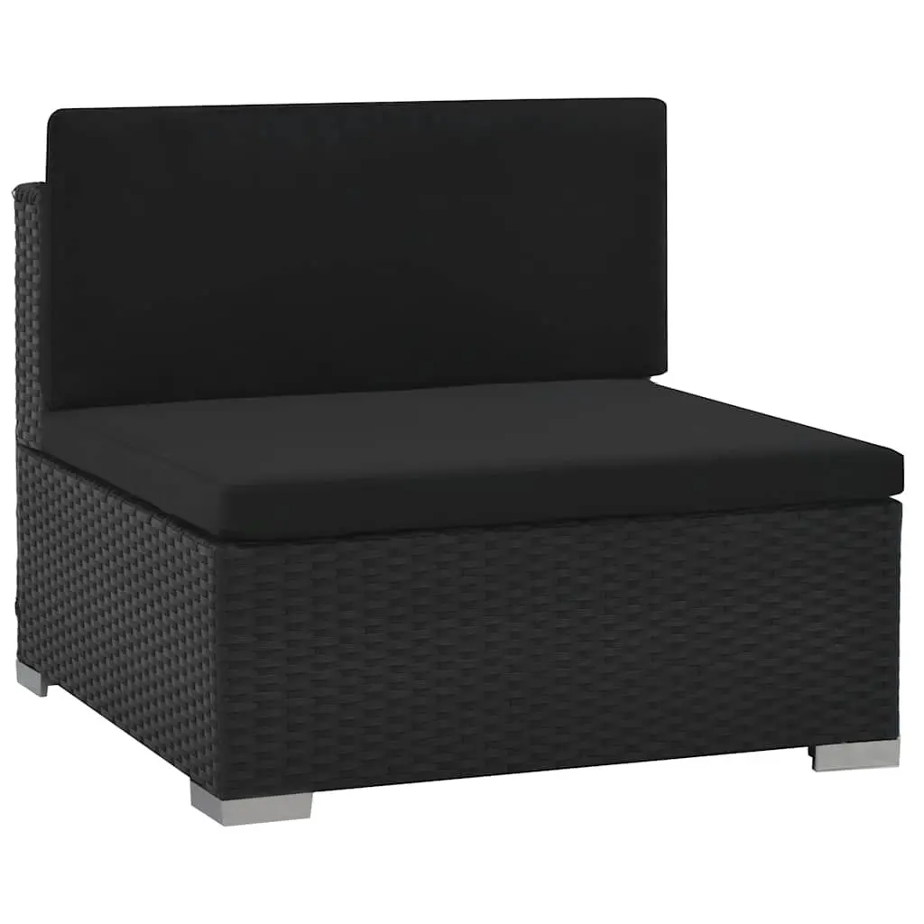 Outdoor Lounge Set Garden Furniture 6 Piece Black