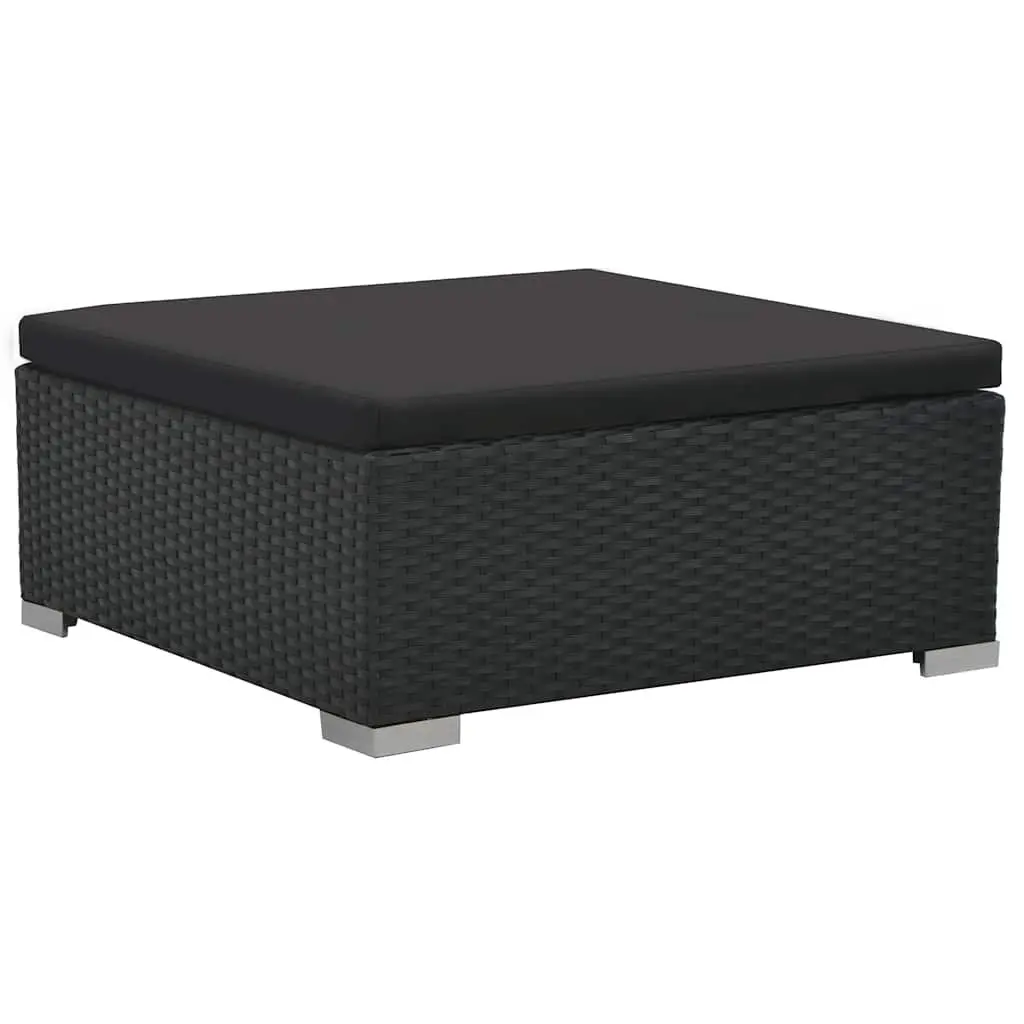 Outdoor Lounge Set Garden Furniture 6 Piece Black