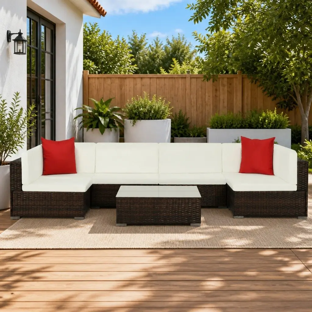 7 Piece Modular Outdoor Lounge Set