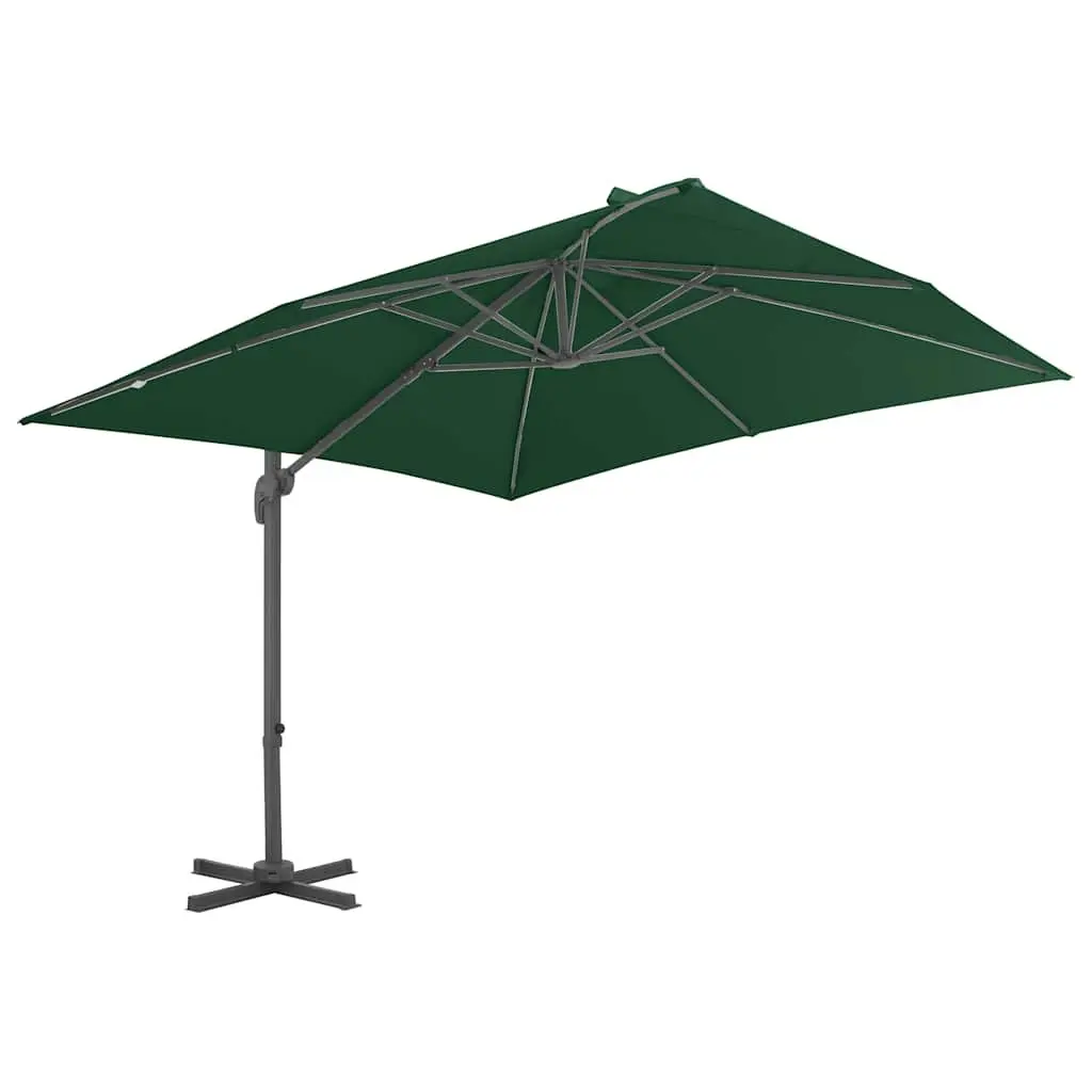 400x300 cm Green Cantilever Parasol