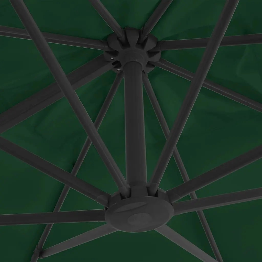 400x300 cm Green Cantilever Parasol