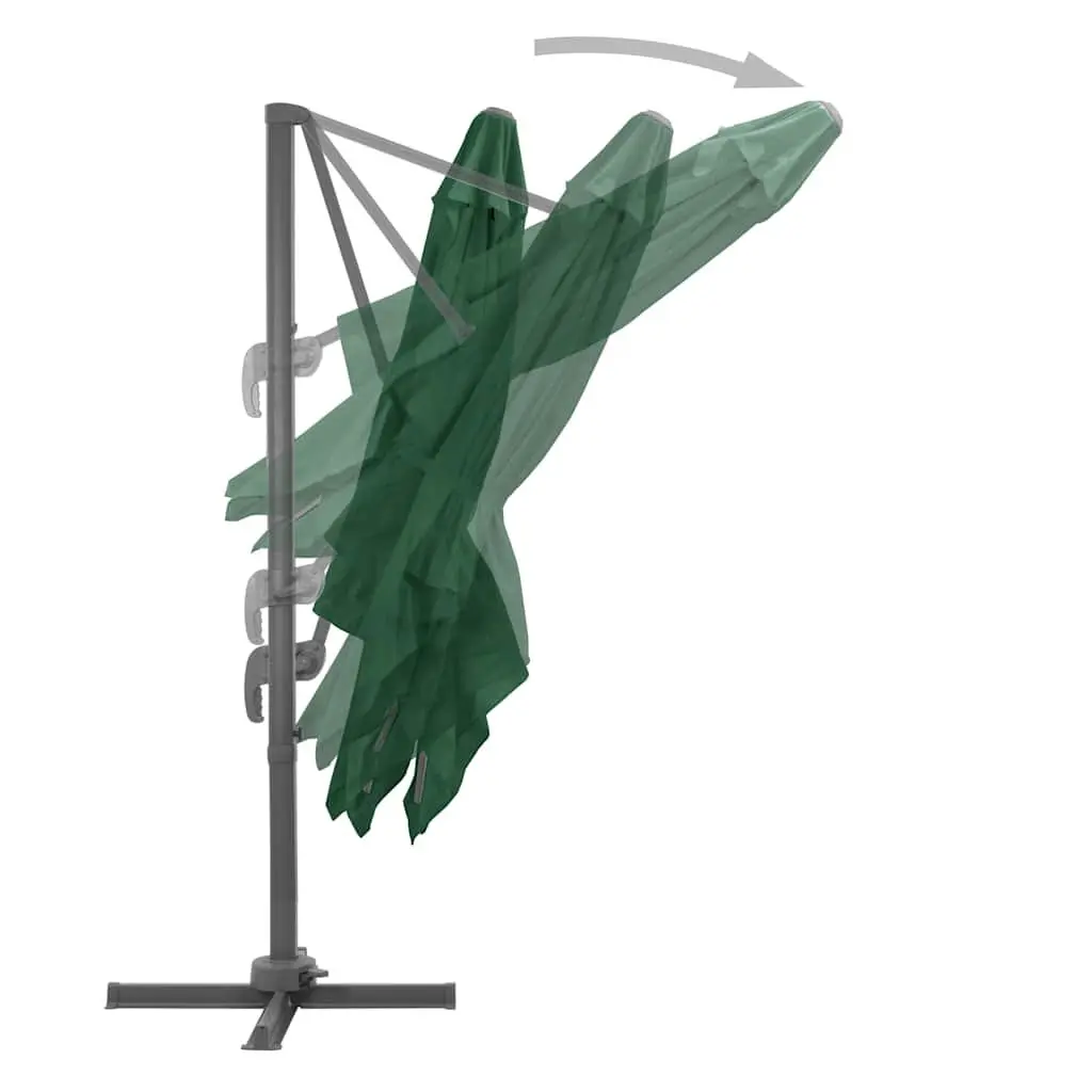 400x300 cm Green Cantilever Parasol