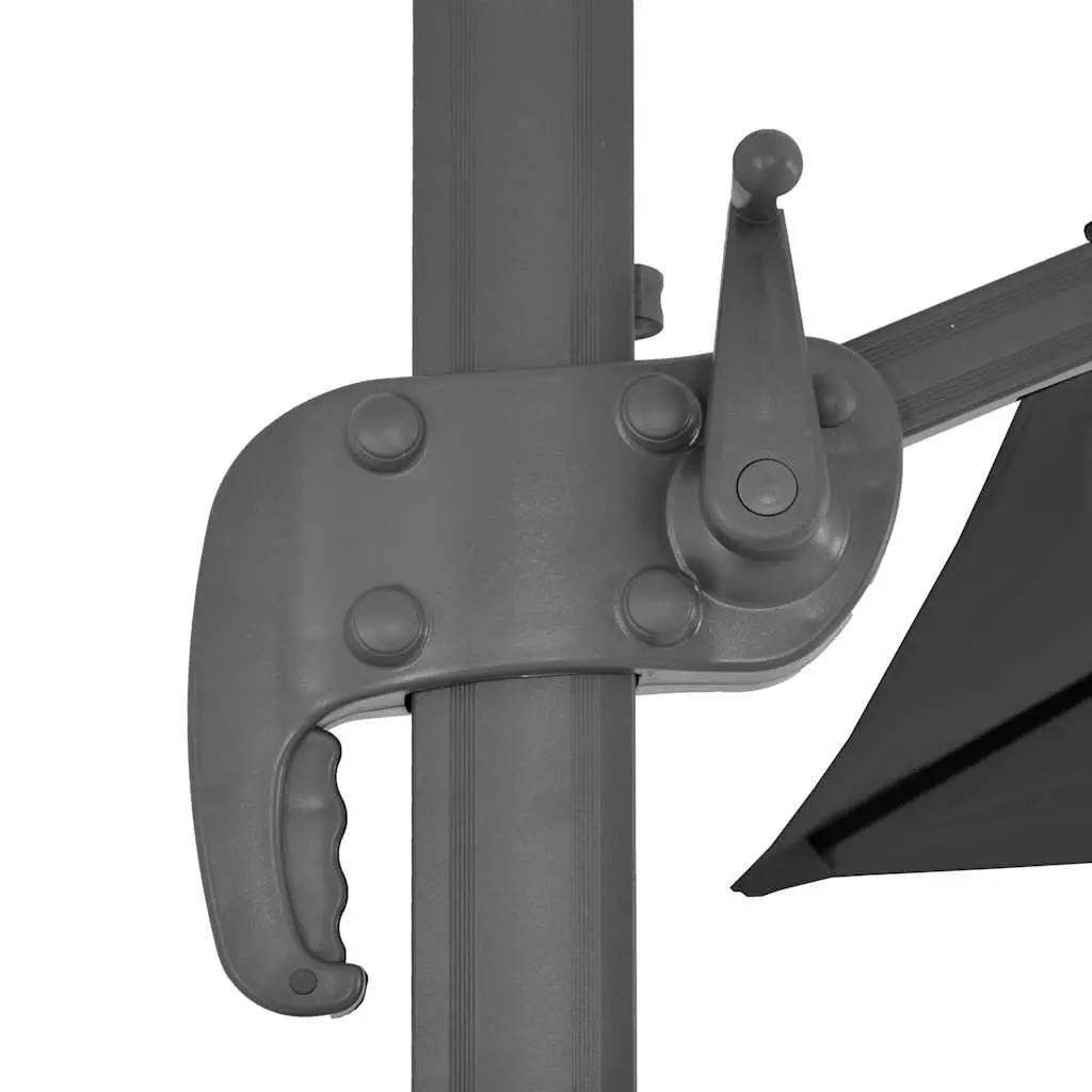 Cantilever Garden Parasol 400x300 cm Outdoor Hanging Sunshade Anthracite