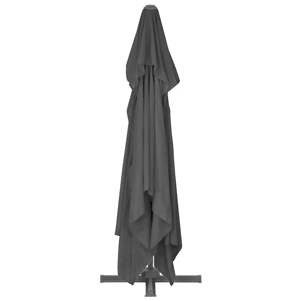 Cantilever Garden Parasol 400x300 cm Outdoor Hanging Sunshade Anthracite