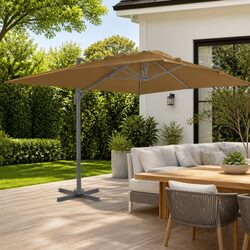 Specifications for 400x300cm Taupe Garden Parasol