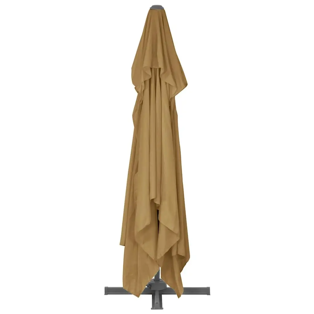 Cantilever Garden Parasol Outdoor 400x300cm Taupe