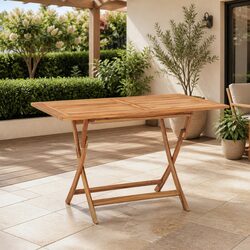 Folding Garden Dining Table Specifications 120x70x75cm