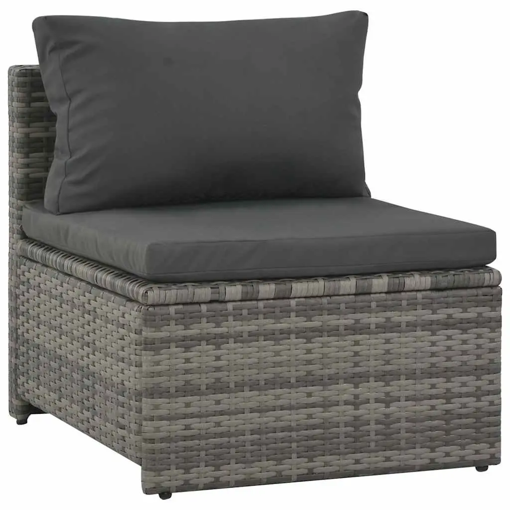 Garden Lounge Set Outdoor Furniture 6 Piece Grey