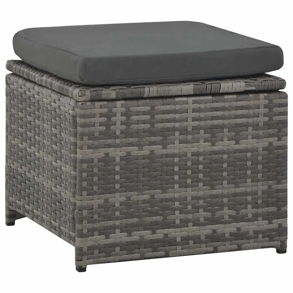 Garden Lounge Set Outdoor Furniture 6 Piece Grey