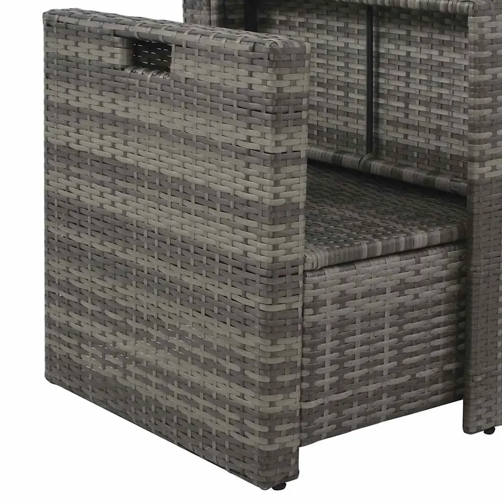 Garden Lounge Set Outdoor Furniture 6 Piece Grey